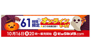 ビックカメラ 本日時から 61時間限定 のオンラインセール開催 n R